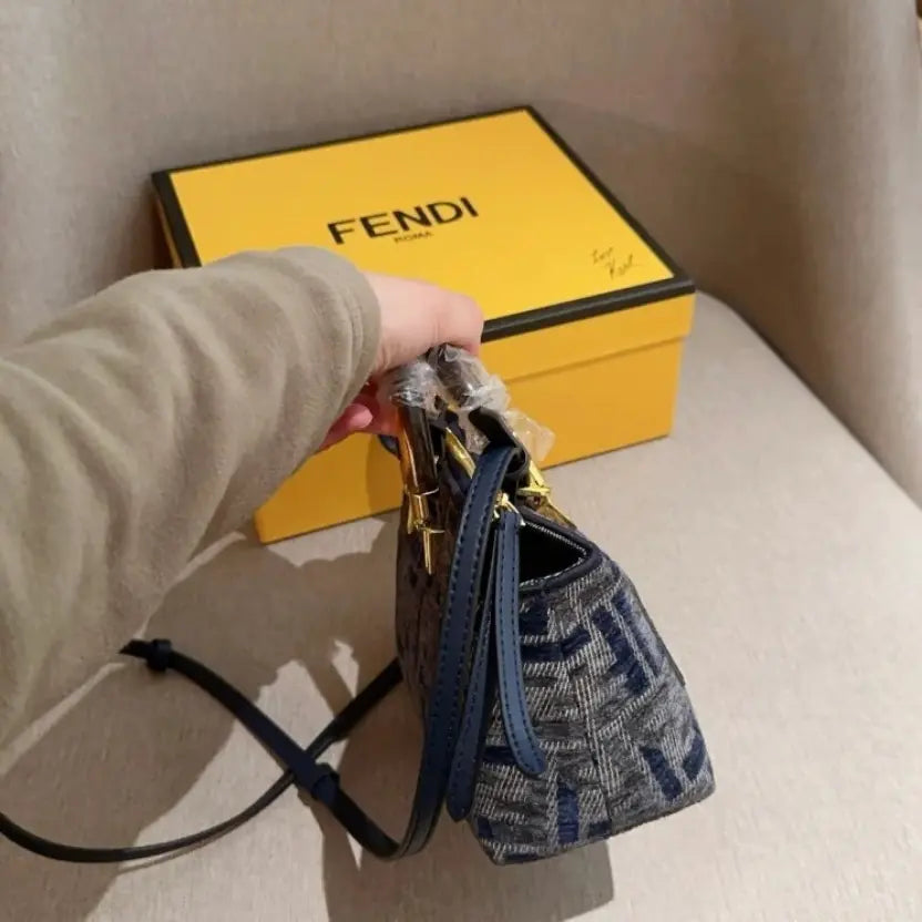 Boutique Quality || Fendi Mini Boston Lunch Box Bag