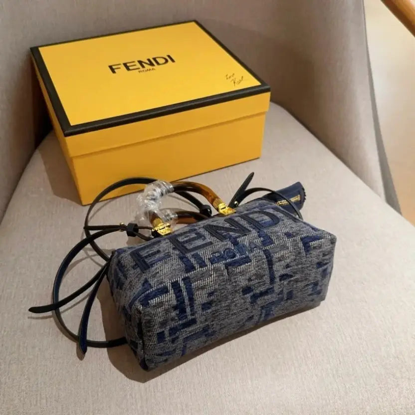 Boutique Quality || Fendi Mini Boston Lunch Box Bag