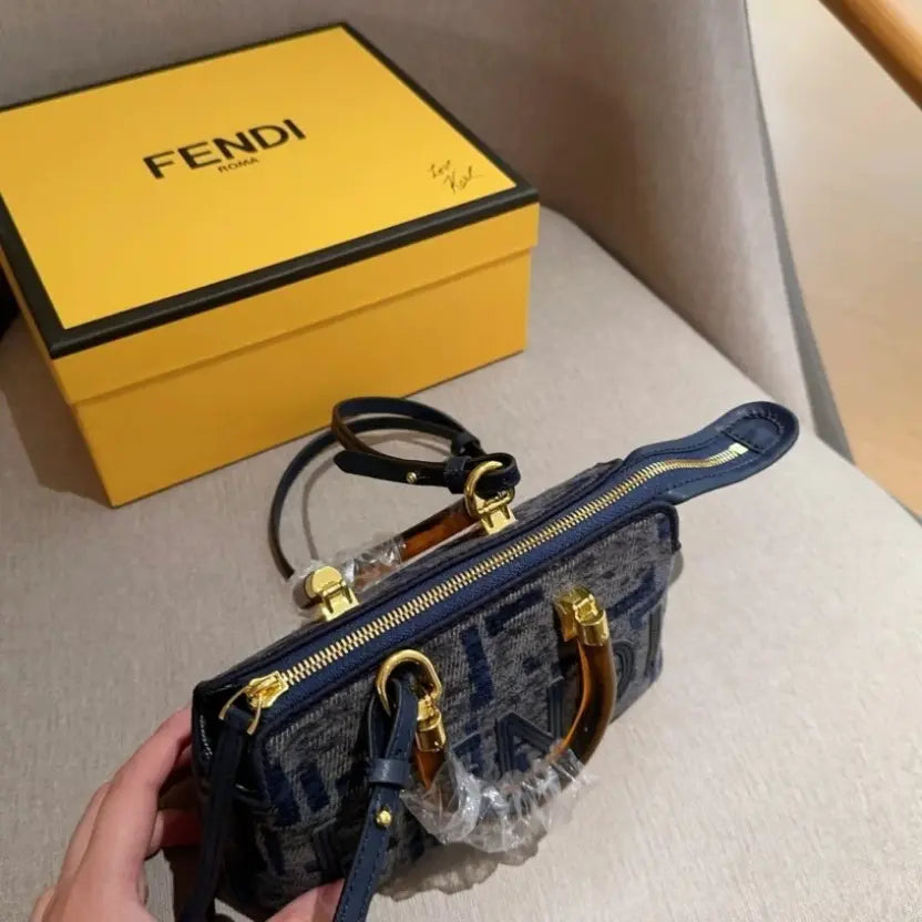 Boutique Quality || Fendi Mini Boston Lunch Box Bag