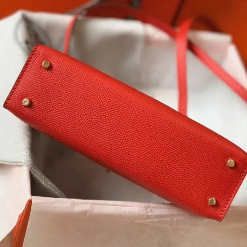 Boutique Quality || Hermes Kelly Mini II Bag in Rouge Casaque