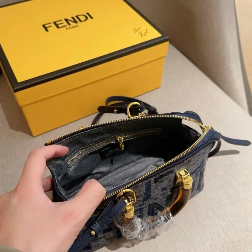 Boutique Quality || Fendi Mini Boston Lunch Box Bag