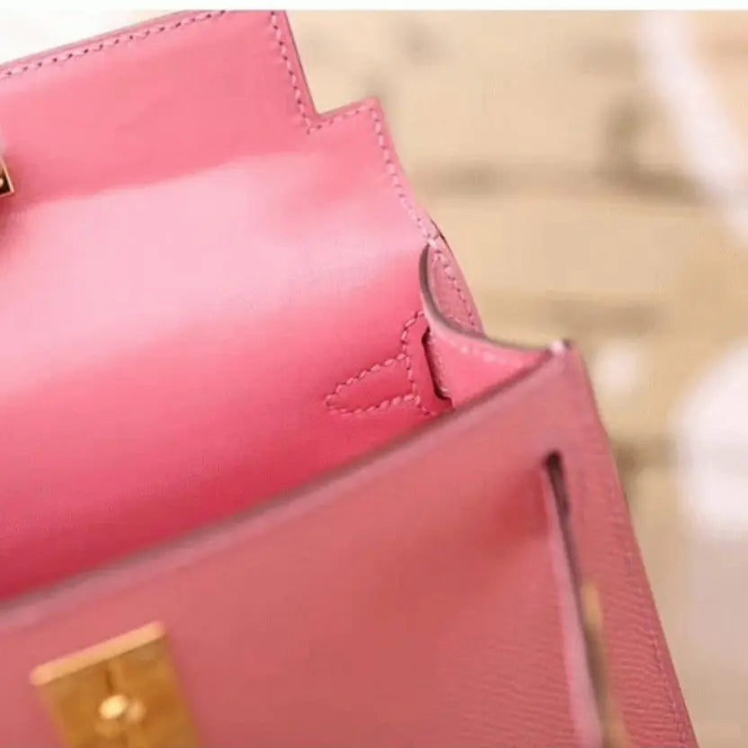 Boutique Quality || Pink Epsom Hermes Kelly 20cm Bag