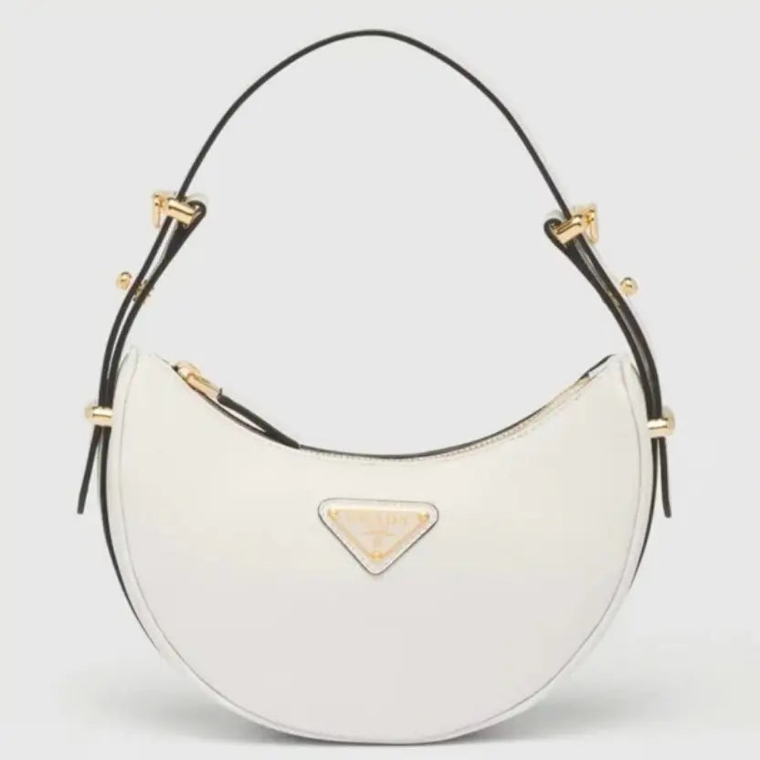 Boutique Quality || Prada White Arque Mini Shoulder Bag