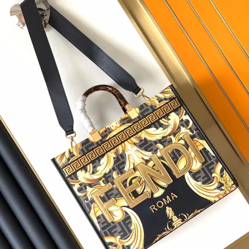 Boutique Quality || Fendi Collaboration Sunshine Shopper Tote Bag
