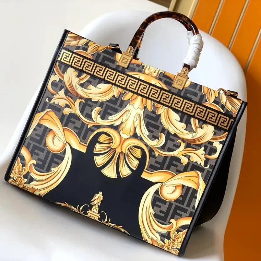 Boutique Quality || Fendi Collaboration Sunshine Shopper Tote Bag