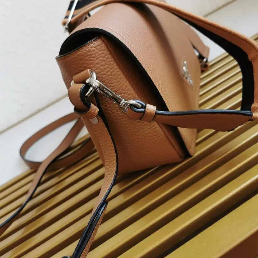 Boutique Quality || Prada Flap Shoulder Bag in Brown