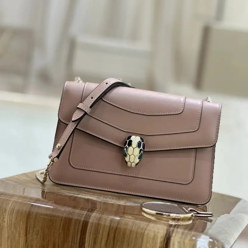 Boutique Level Quality || Bvlgari Serpenti Forever Crossbody Bag In Brown