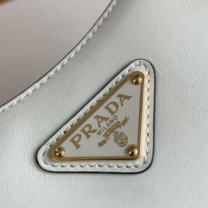 Boutique Quality || Prada White Arque Mini Shoulder Bag