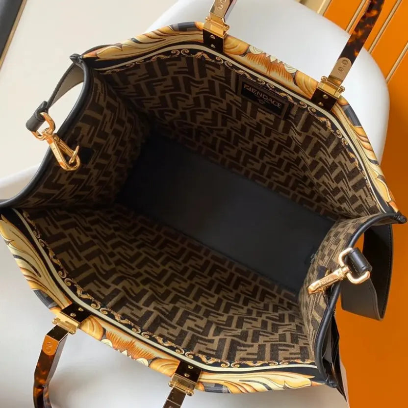 Boutique Quality || Fendi Collaboration Sunshine Shopper Tote Bag