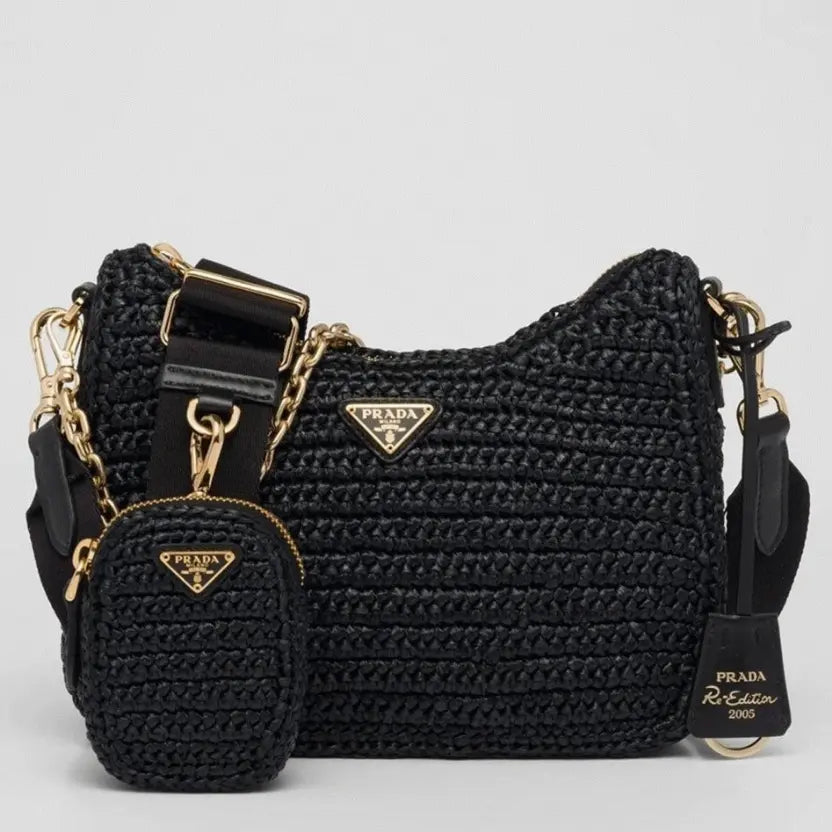 Boutique Quality || Prada Re-Edition Shoulder Bag in Black