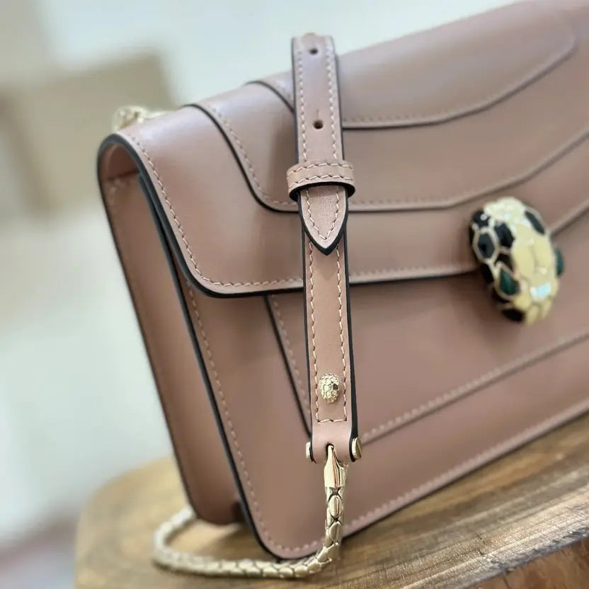 Boutique Level Quality || Bvlgari Serpenti Forever Crossbody Bag In Brown