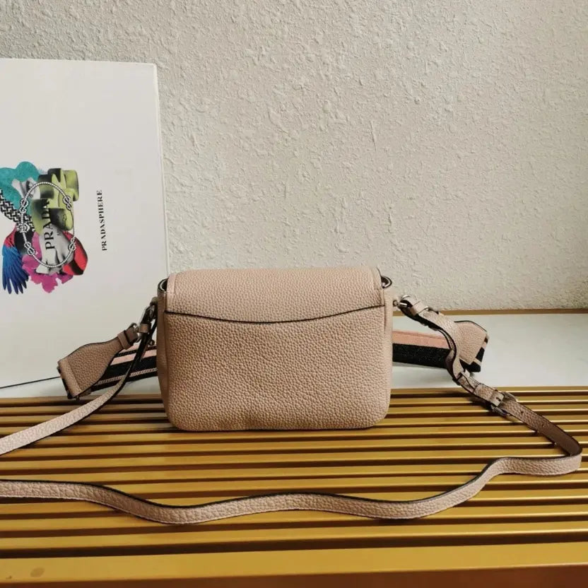 Boutique Quality || Prada Flap Shoulder Bag in Light Pink