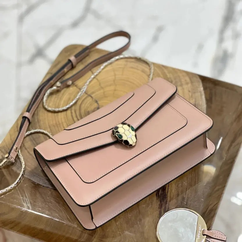 Boutique Level Quality || Bvlgari Serpenti Forever Crossbody Bag In Brown
