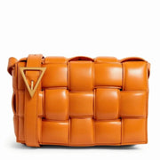 Boutique Quality || Bottega Veneta Faux Padded Cassette Bag In Orange