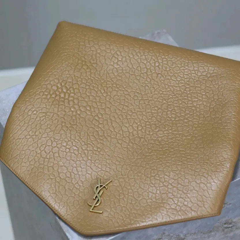 Boutique Quality || YSL Envelope Clutch in Brown