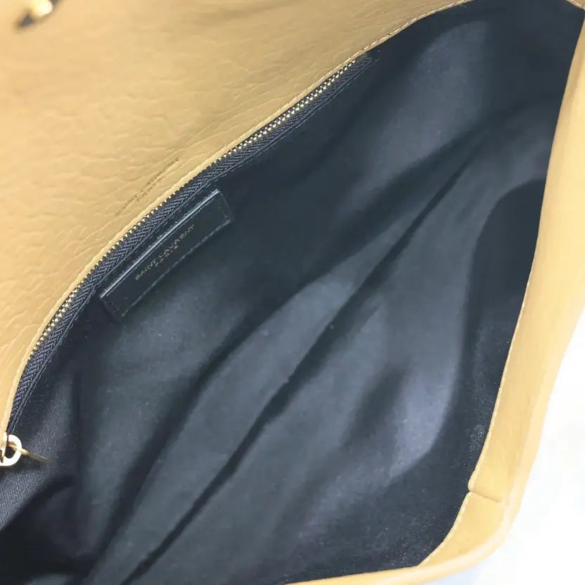 Boutique Quality || YSL Envelope Clutch in Brown