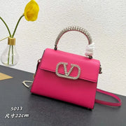 Boutique Level Quality || Valentino Small Crystal-Embellished Handbag in Pink