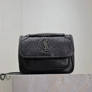Boutique Quality || YSL Black Elephant Print , 22cm Clasp Bag