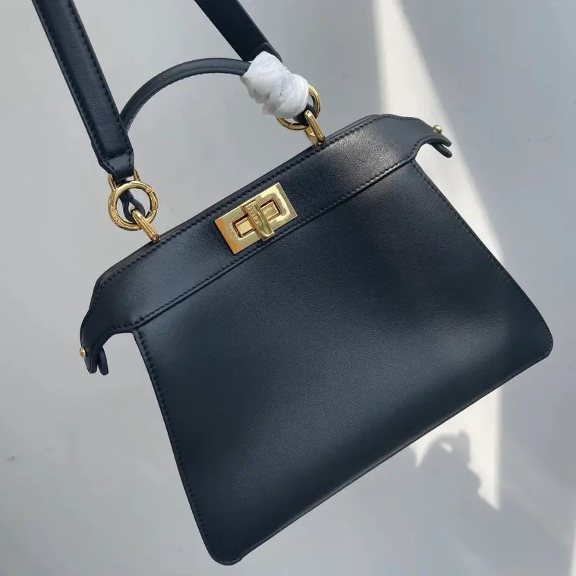 Boutique Quality || Fendi Classic Peekaboo Handbag in Black