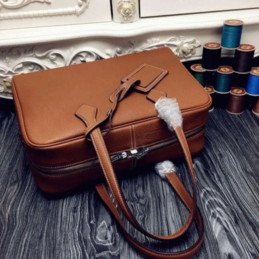 Boutique Quality || Brown AAA Hermes Victoria II 35cm Bag