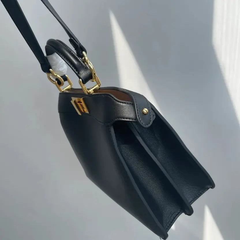 Boutique Quality || Fendi Classic Peekaboo Handbag in Black