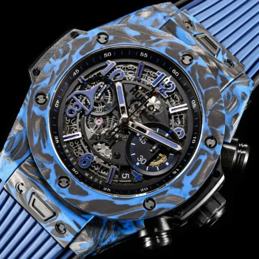 Hublot Big Bang Unico Carbon Sky Blue 44 mm.