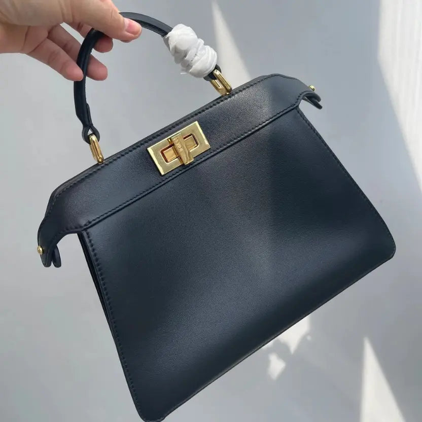 Boutique Quality || Fendi Classic Peekaboo Handbag in Black