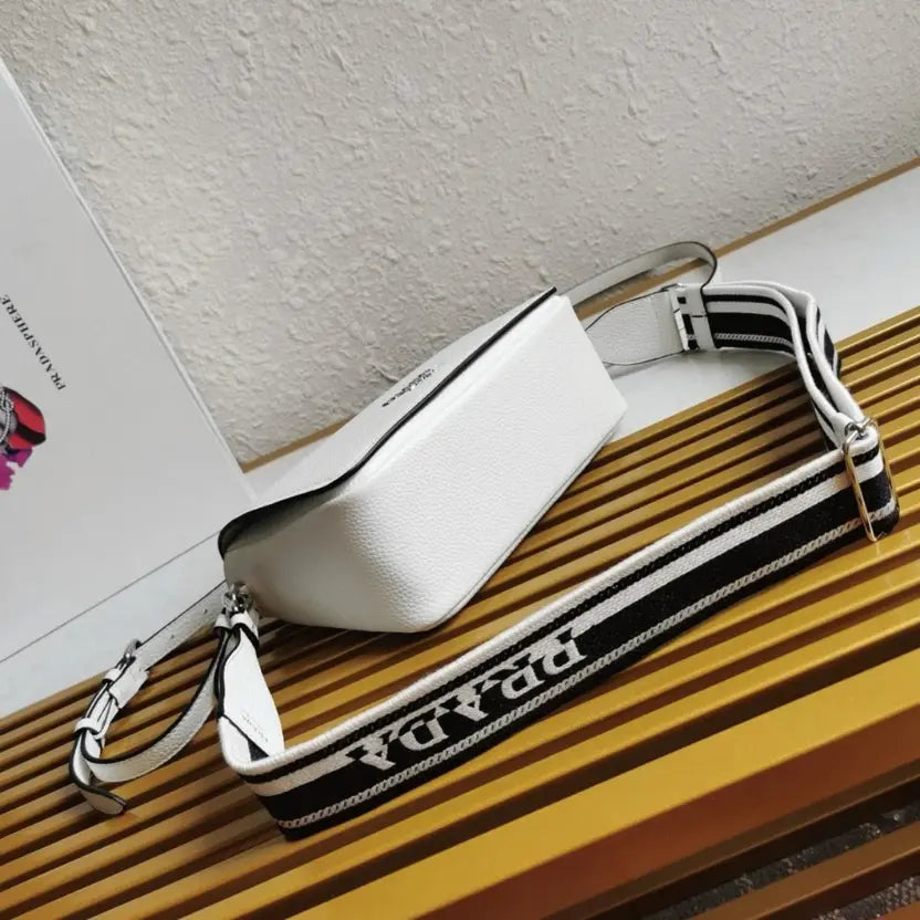 Boutique Quality || Prada Flap Shoulder Bag in White