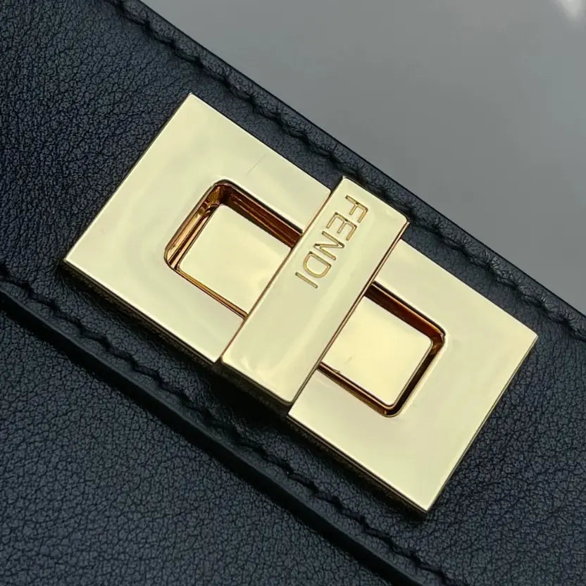 Boutique Quality || Fendi Classic Peekaboo Handbag in Black