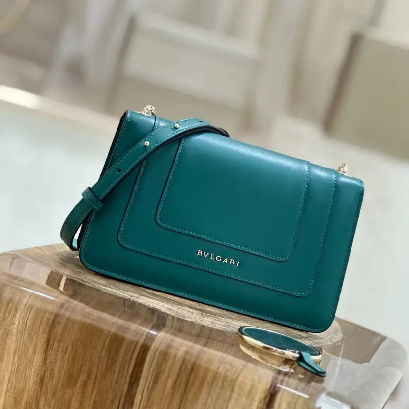Boutique Level Quality || Bvlgari Serpenti Forever Crossbody Bag In Green