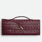 Boutique Quality || Bottega Veneta Andiamo Clutch with Handle Barolo Intrecciato Lambskin