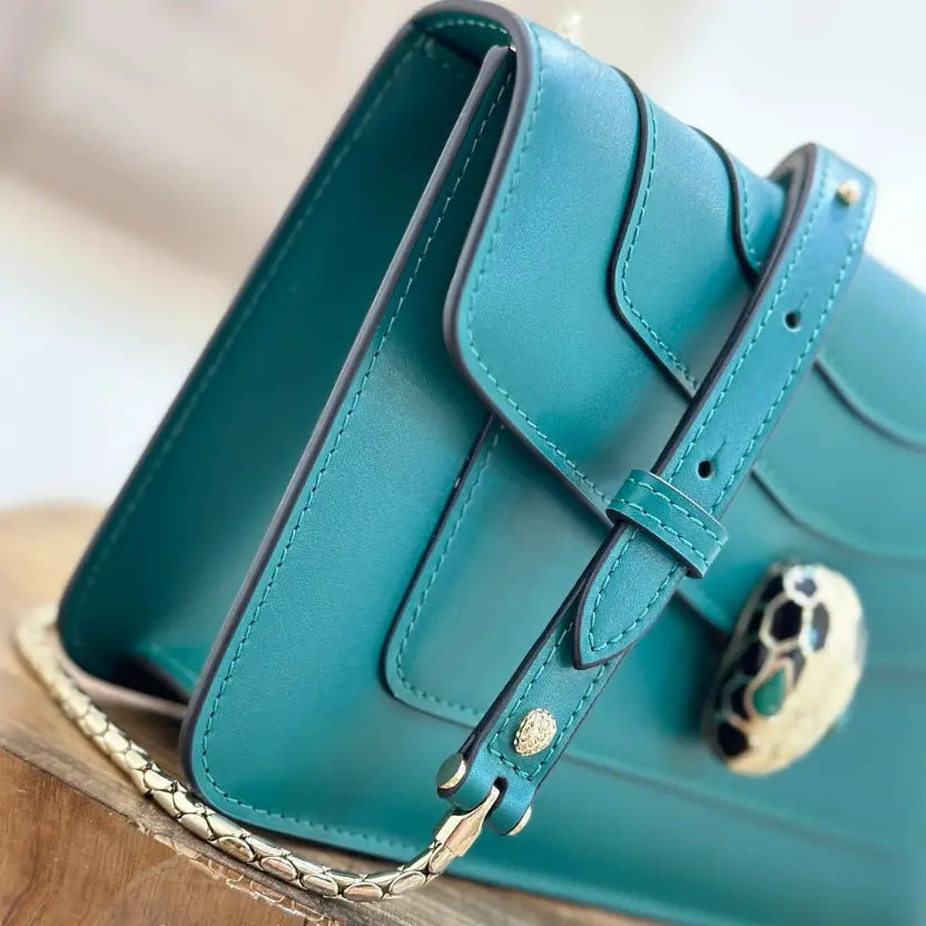 Boutique Level Quality || Bvlgari Serpenti Forever Crossbody Bag In Green