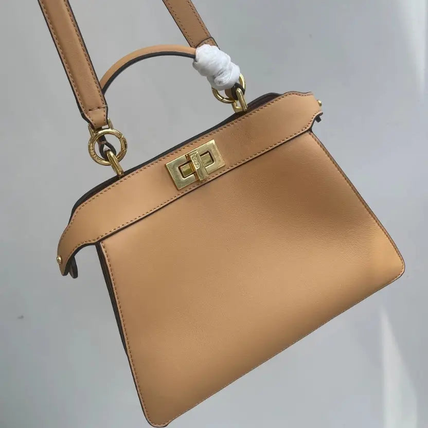 Boutique Quality || Fendi Classic Peekaboo Handbag in Brown