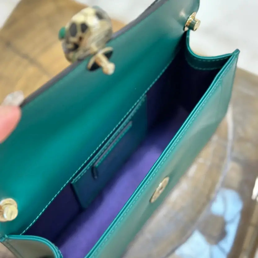Boutique Level Quality || Bvlgari Serpenti Forever Crossbody Bag In Green