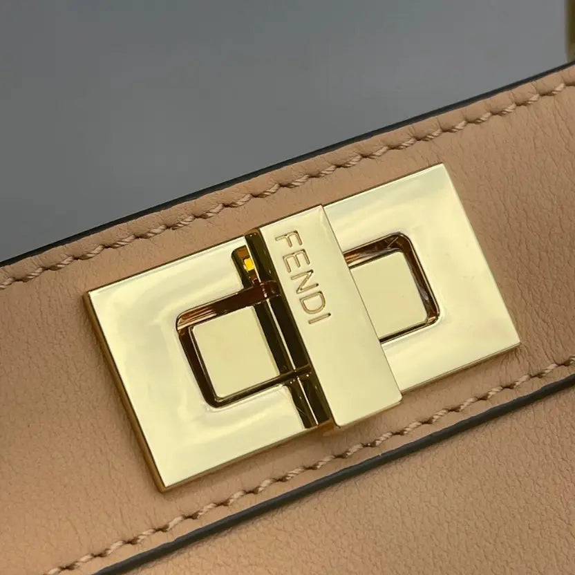 Boutique Quality || Fendi Classic Peekaboo Handbag in Brown