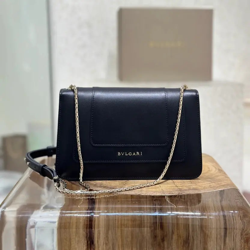 Boutique Level Quality || Bulgari Serpenti Forever Crossbody Bag in Black