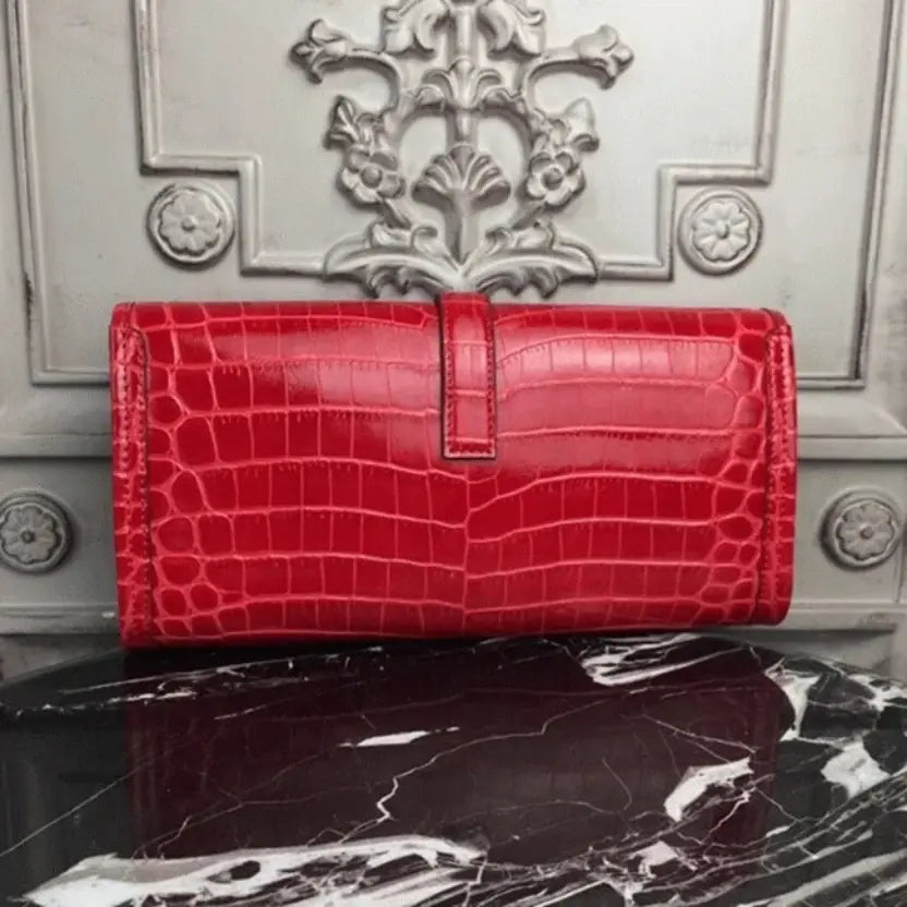 Boutique Quality || Red Hermes Jige Elan 29 clutch bag