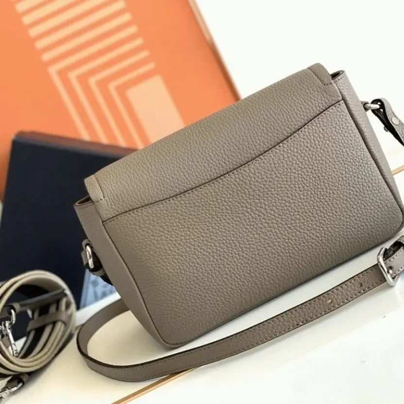 Boutique Quality || Prada Flap Shoulder Bag in Grey