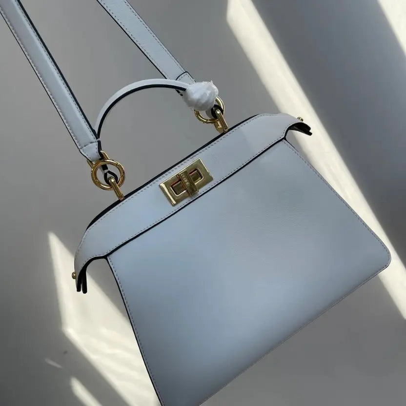 Boutique Quality || Fendi Classic Peekaboo Handbag in Blue (Copy)