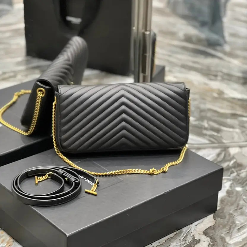 Boutique Quality || YSL Underarm Bag in Black