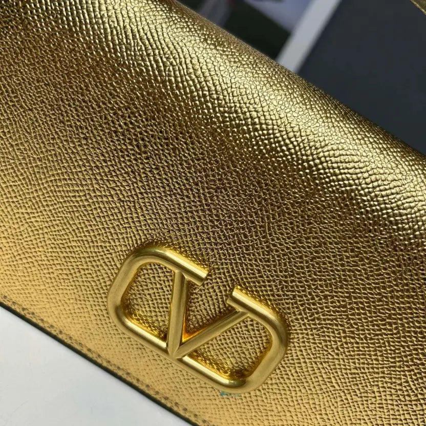 Boutique Level Quality || Valentino Garavani VLogo Signature bag in Golden