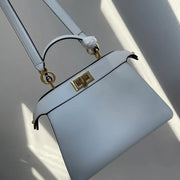 Boutique Quality || Fendi Classic Peekaboo Handbag in Blue