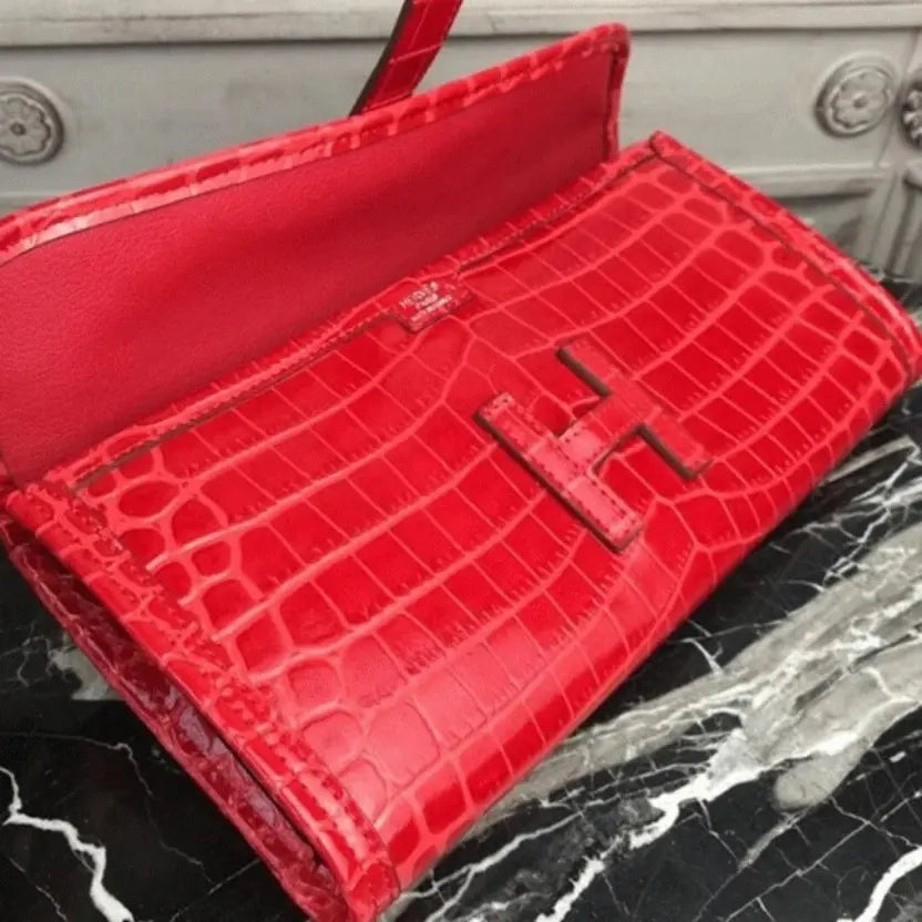 Boutique Quality || Red Hermes Jige Elan 29 clutch bag