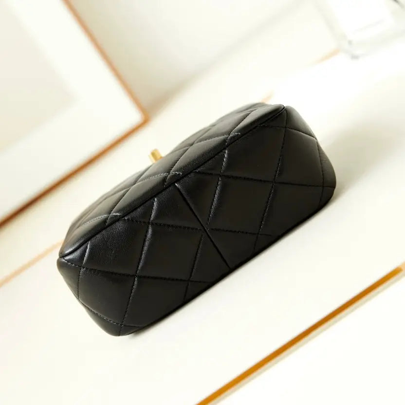 Boutique Quality || Chanel 24s Pearl Adjustable Ball Hobo Bag in Black