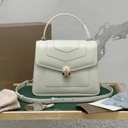 Boutique Level Quality || Bvlgari Serpenti Forever Handbag in White
