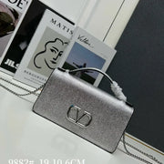 Boutique Level Quality || Valentino Garavani VLogo Signature Bag in Silver
