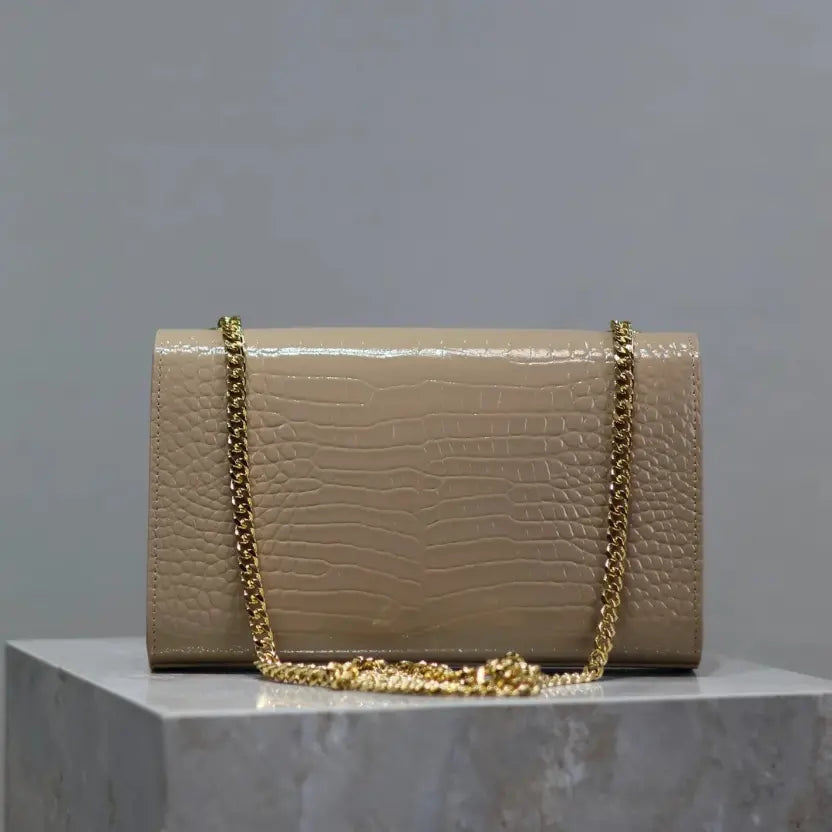 Boutique Quality || YSL KATE 24cm Tassel Bag in Brown
