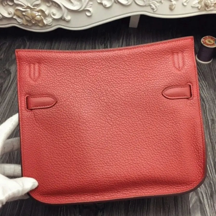 Boutique Quality || Large Red Hermes Jypsiere 31cm Handbag