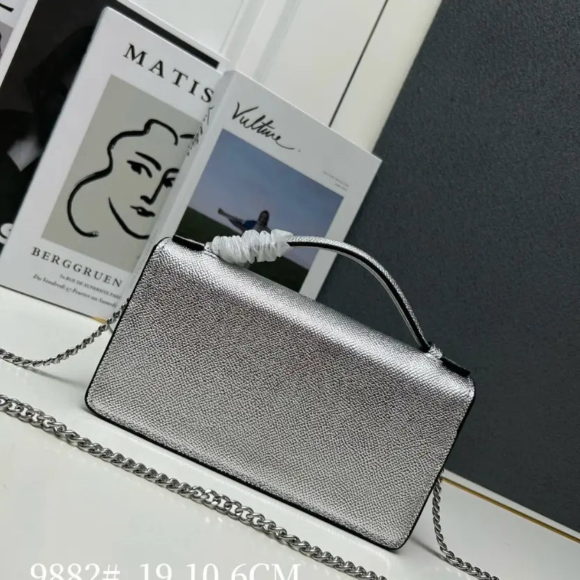 Boutique Level Quality || Valentino Garavani VLogo Signature Bag in Silver