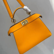 Boutique Quality || Fendi Classic Peekaboo Handbag in Yellow